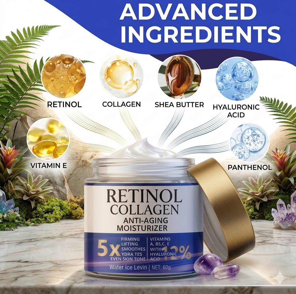 Crema Facial Water Ice Levin: Retinol + Colágeno